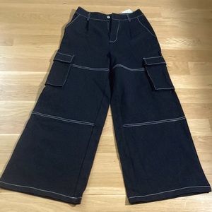black cargo pants